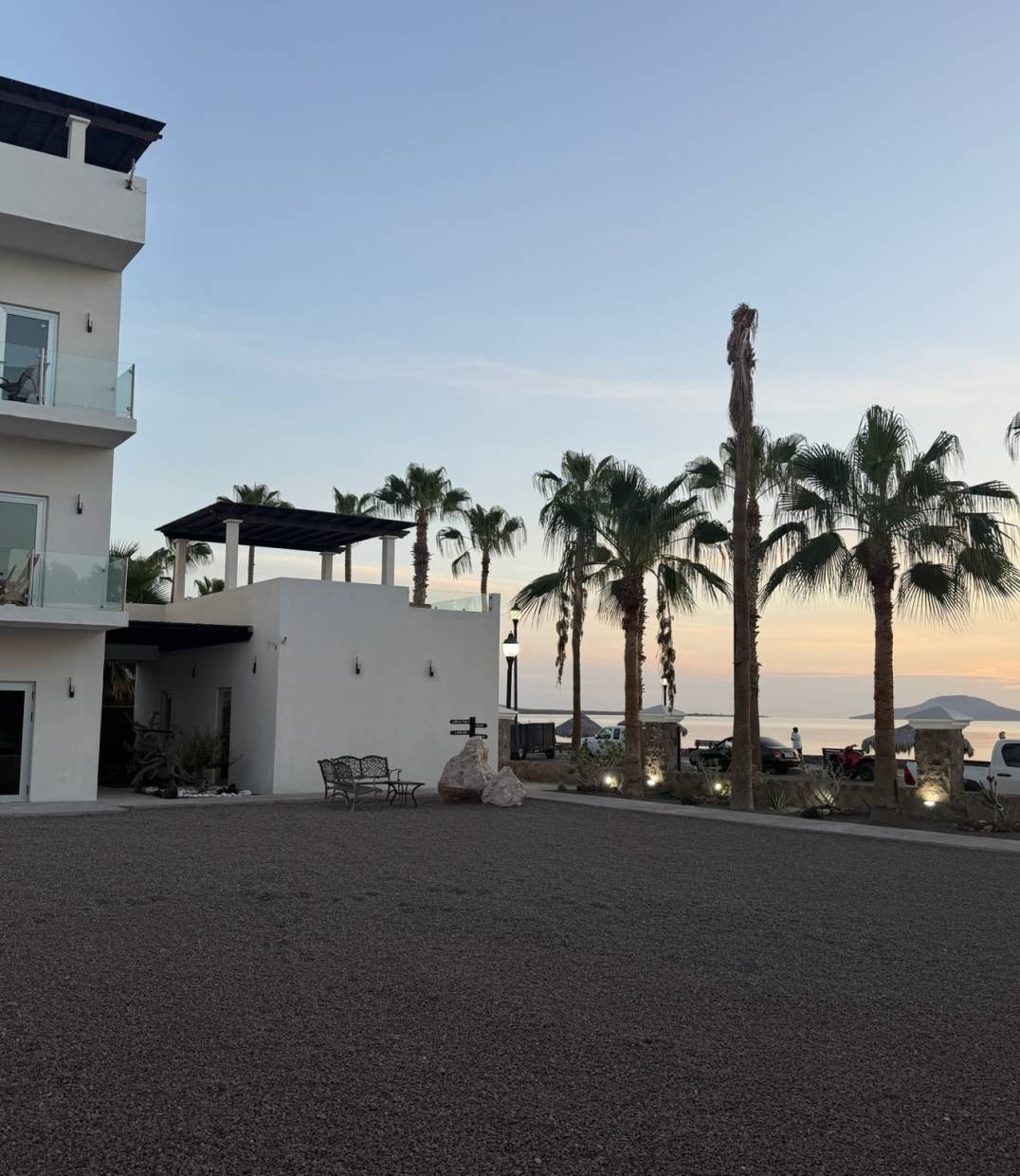 Baja Mía beachfront property exterior in Loreto, BCS
